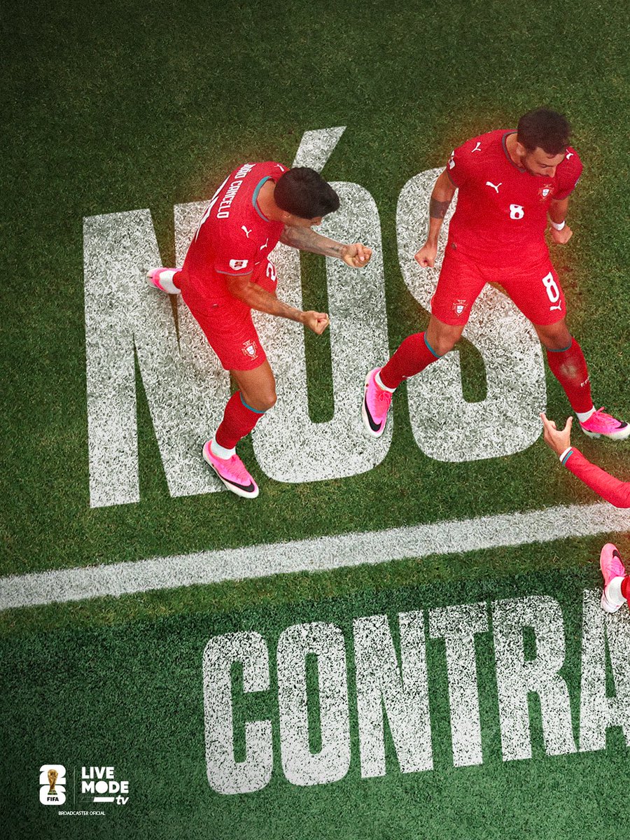LiveModeTV_PT's tweet photo. CONTRA TUDO E CONTRA TODOS! 🇵🇹🔥

E QUE RESPOSTA DE PORTUGAL! 🔥⚽

VAMOS CONTINUAR A SONHAR! ❤️💚

#MadeInLMTVPT #Mundial2026 #Portugal https://t.co/inm5r4XZD5