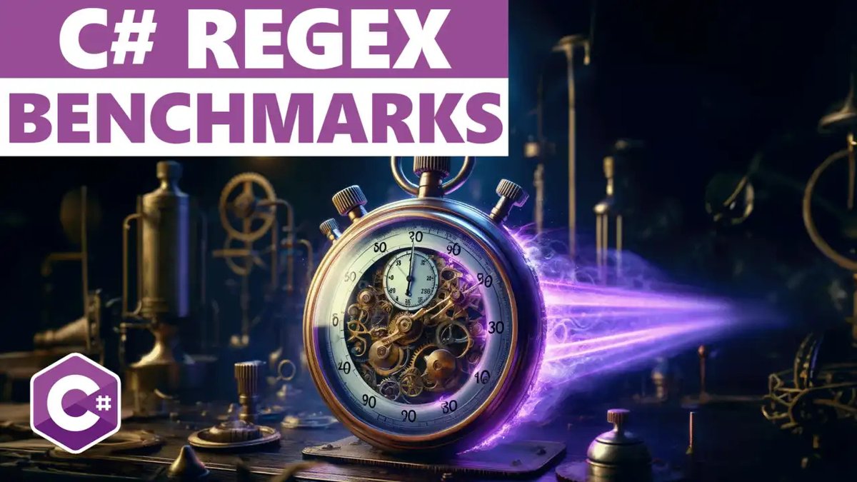 DevLeaderCa's tweet photo. Regex is powerful for pattern matching, but what about performance?
Read more here:
https://t.co/2DQyws5HBn
#CSharp #DotNet #Regex #Performance https://t.co/60xcgtIjY4