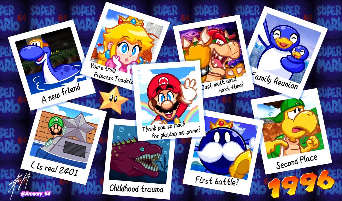 Amaury_64's tweet photo. 30 years of Super Mario 64 🏰🌟
#SuperMario64 #supermario #Mario #Nintendo #supermariofanart https://t.co/RerAMv1W4H