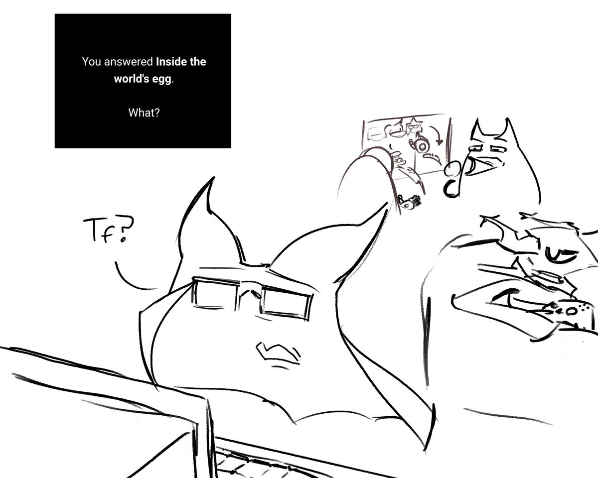b3tab3l's tweet photo. Eram realizes he ain’t built for this #deltarune https://t.co/q38S8YspWi
