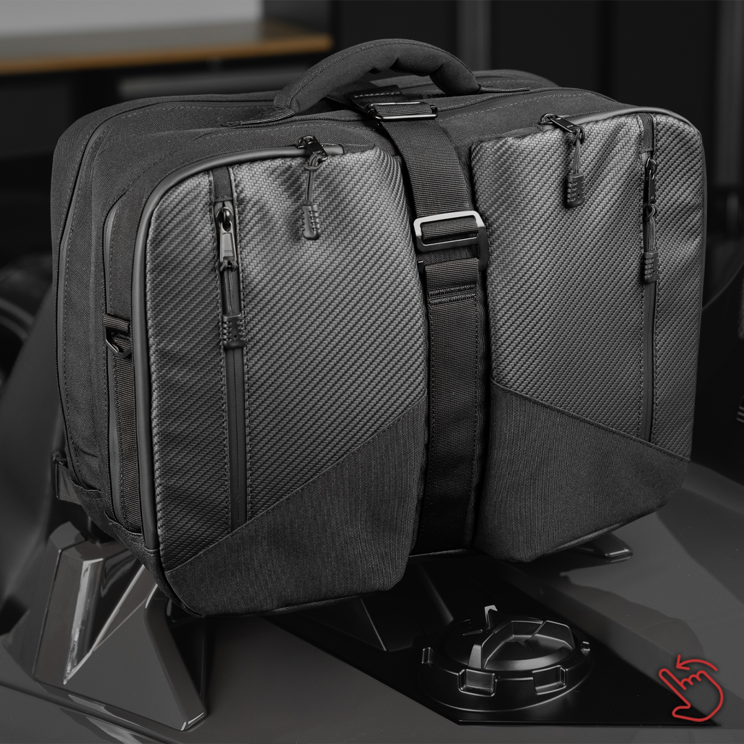 SlingMods's tweet photo. Slingshots look amazing… but storage space? Yeah, not exactly their strongest feature.

This NEW EvolutionR Roll Hoop Storage Bag adds clean, secure storage right on the roll hoop. https://t.co/HLfinakUsX