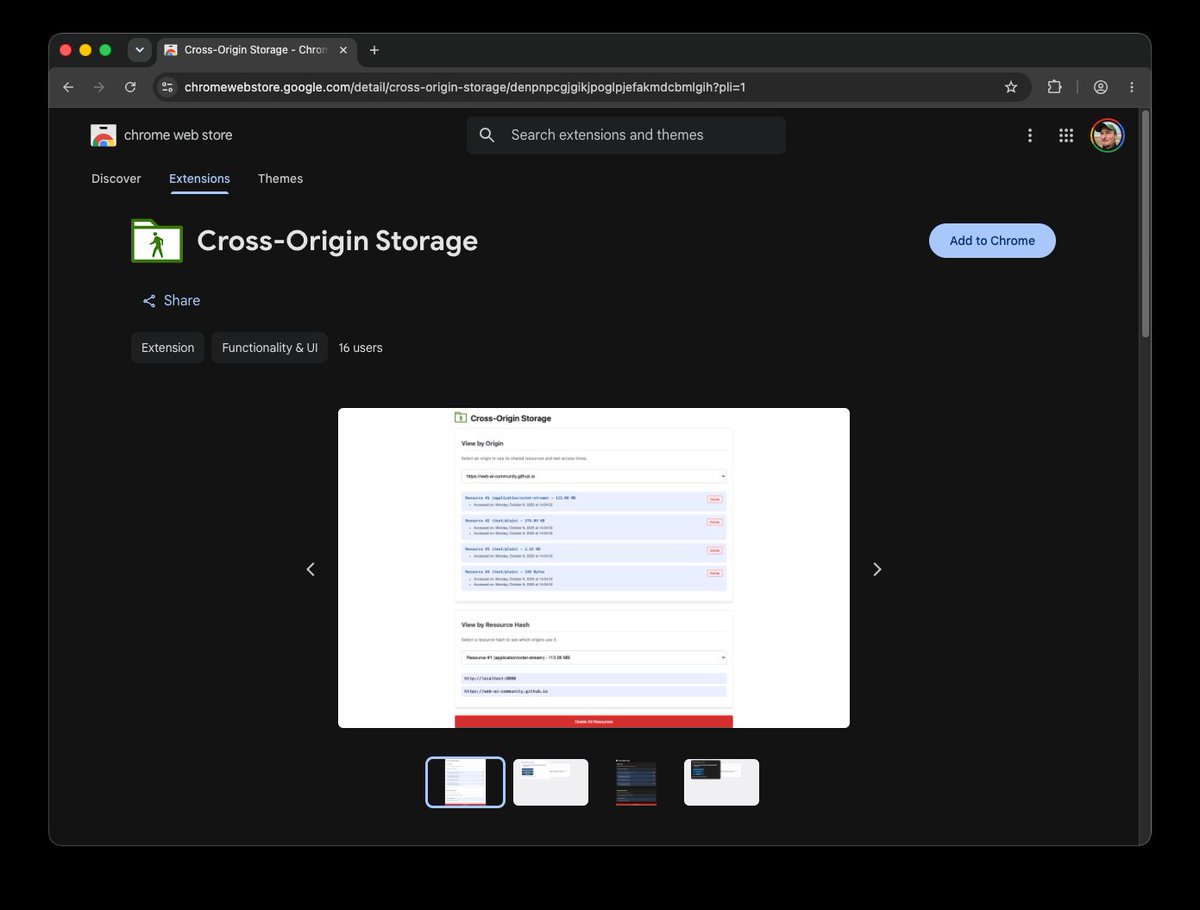jason_mayes's tweet photo. 📢 Breaking news: @googlechrome folk just published a guest post on @huggingface 🤗 blog around the newly proposed Cross-Origin Storage API and how it's being used in #TransformersJS! 
This allows huge #WebAI models to be shared across domains!  Read 👉 https://t.co/F9sBSAuOIN https://t.co/L3iBXenJqL