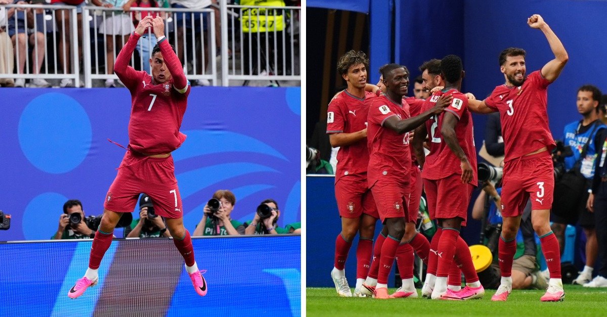 AreaGang_'s tweet photo. Cristiano Ronaldo's double helps Portugal thrash Uzbekistan for their first win in Group K with a 5-0 victory. https://t.co/9mH3xlg5t6