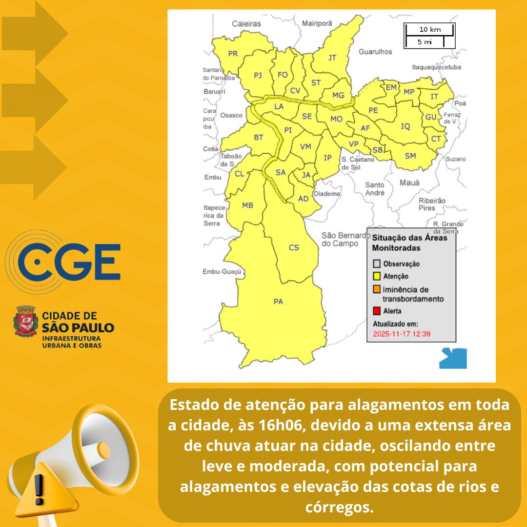 cge_sp's tweet photo. Evite ruas alagadas; Não enfrente inundações; Fique em lugar seguro; Mantenha-se longe da rede elétrica e não pare debaixo de árvores. Abrigue-se em casas e prédios; Ligue 24horas: 199 - Defesa Civil; 192 - SAMU; 156; https://t.co/dkvDv4I5S2 https://t.co/BWA3vFNoNh
