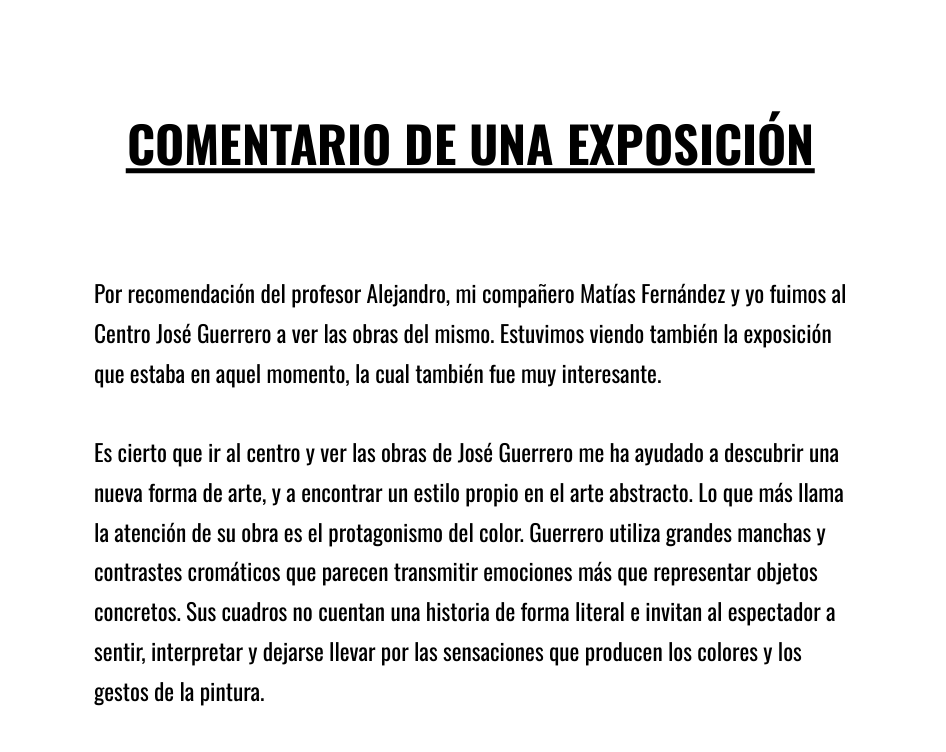 MrPotato742's tweet photo. Comentario de la exposición José Guerrero para mi clase de Pintura III. Muchas gracias. https://t.co/pGgfbXPLhA