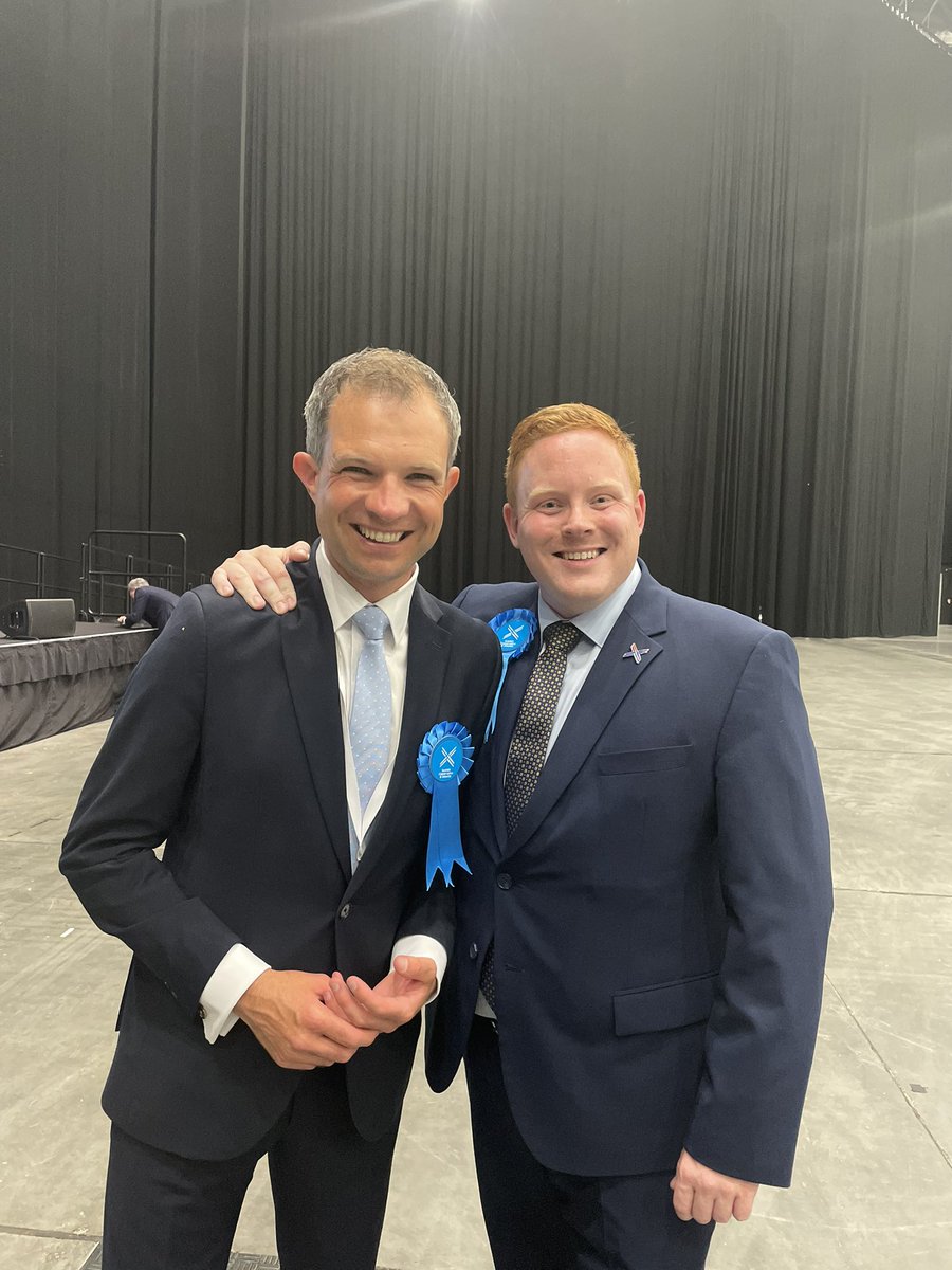 AndrewBowie_MP's tweet photo. Not as noticed but just as important, because of the win last week @ScotTories have a new MSP…and I’ve never been prouder.

One of my oldest mates, a real top bloke and a passionate son of the ‘Broch, @James_A_Adams will make a brilliant MSP for the North East. Well done mate 💪 https://t.co/rLOdMgeClb