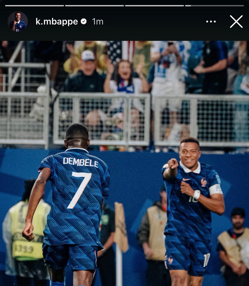 MadridXtra's tweet photo. Kylian Mbappé on IG. 🇫🇷⭐️ https://t.co/xDgkdaQBPP