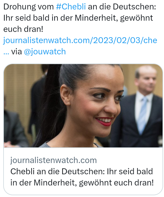 Patrick29188618's tweet photo. @cheblipress Ich denke, die Mehrheit der dt 🇩🇪 Bürger ist dafür, nicht mehr für #Migranten , #Integrationsverweigerer &amp; die Dekadenz von Fremden in unserem christlichen ⛪Heimatland zu bezahlen. 🙏💙
#DeshalbAFD 👍🍀 https://t.co/eLqpaBIivW