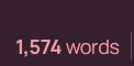 UnappAntiPoet's tweet photo. You know life has been treating you roughly when this is how many words you land on a diary entry mid-way through the day https://t.co/984f7bilEG