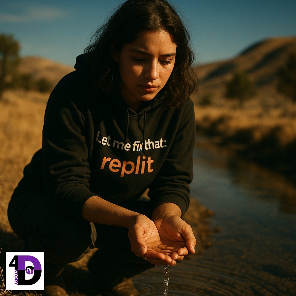 4DStory's tweet photo. Nova kneels by the creek, cupping the water. Waiting for the silence to speak back.

View cinematic: https://t.co/jj8vr7TbTe

#4DStory #TamingTheShoggoth #NovaBrown #WritingCommunity #DarkFantasy #NightShades #MobiusKey #KineticAvatars https://t.co/zd8GSDu6LV