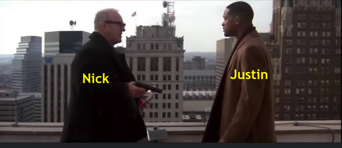 PodMicroscope's tweet photo. "I'm a moving violation when I move..." It's #enemyofthestate WEEK on the #moviemicroscope! Join Nick & Justin as they #debug #tonyscott's cast-heavy political thriller. #willsmith #genehackman #lisabonet #lorendean (#GOAT) #baseballoutfits #citrusdrop #tab #unsaltedpretzels https://t.co/kDHw7uJCYy