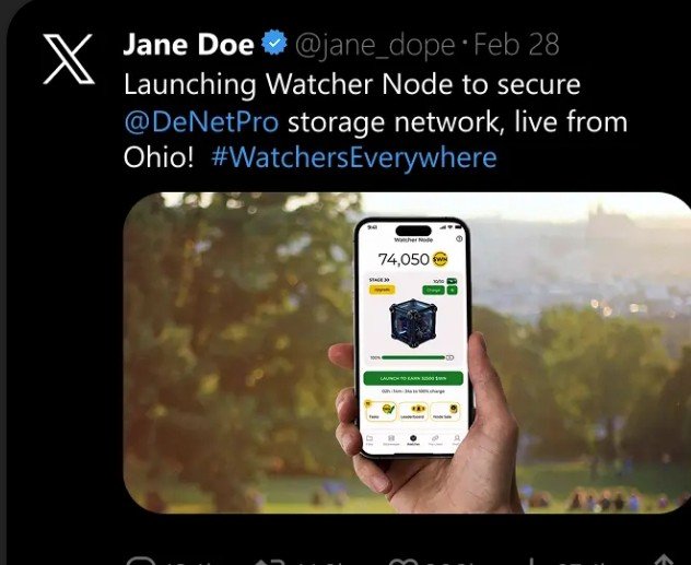 EmmanuelEm71413's tweet photo. @DeNetPro Launching wat hers node to secure @DeNetPro storage network, live from Ibadan! #watcherseverywhere https://t.co/9oY1xoVMGC