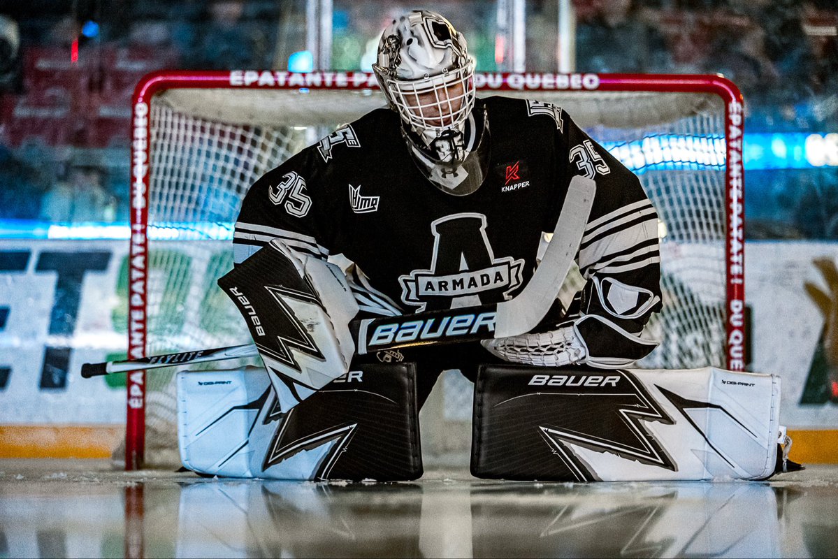 ArmadaBLB's tweet photo. L’organisation de l’Armada aimerait souhaiter bon repêchage de la LNH à Xavier Villeneuve et William Lacelle, classés respectivement 18e et 7e (gardiens) sur la liste finale de la Centrale de recrutement de la @LNH_FR.

On vous souhaite du bon temps à Buffalo 👊

#JeSuisArmada🏴 https://t.co/b45KrvloRA