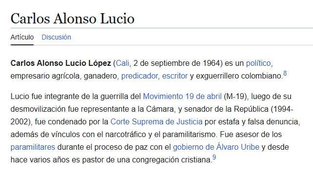 Spartacus2708's tweet photo. @YesidLancheros Arrancó excelente este gobierno, semejante prontuario del señor Carlos Alonso Lucio https://t.co/iyu3HxiJih