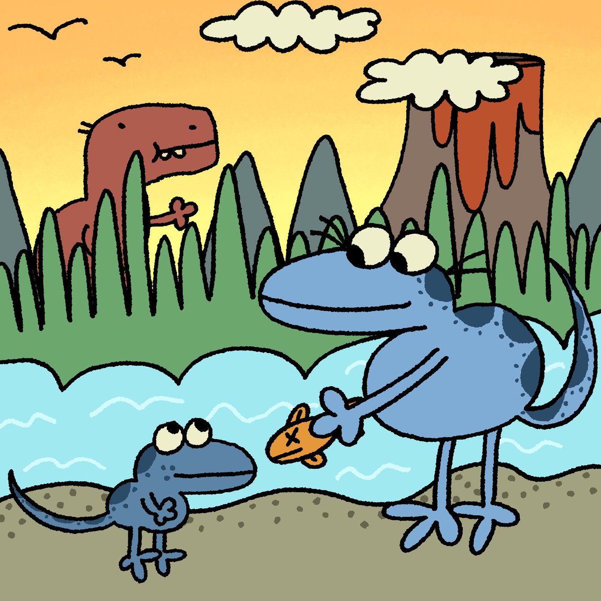 ratmclovin's tweet photo. Fish for a son 🦕 🦖 🐟 🌋 
#dinosaurs https://t.co/dWypJrwkkw