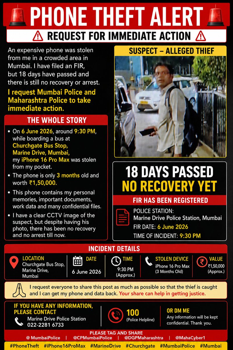 RSumit847's tweet photo. Please help @MumbaiPolice
@CPMumbaiPolice
@DGPMaharashtra @MahaCyber1
@MahaCyberDigital @mybmc https://t.co/BXwV5KJk5H
