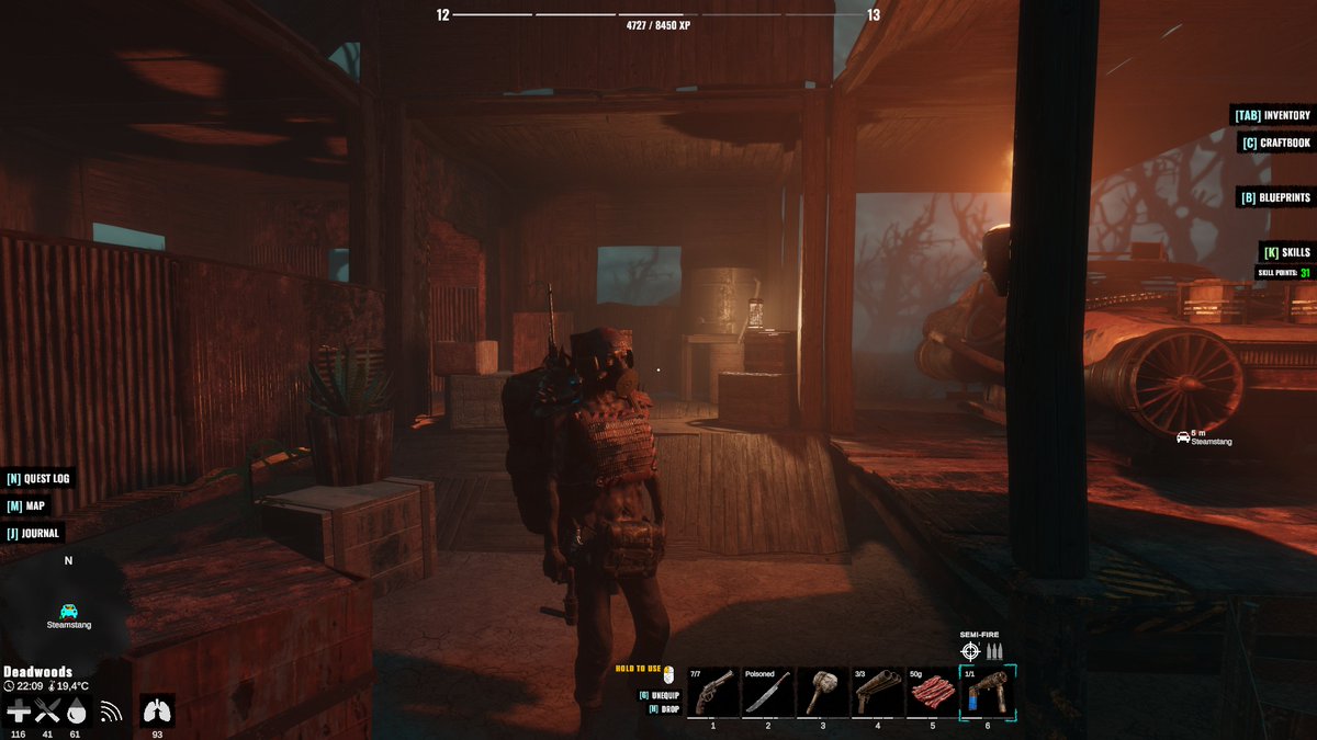 Plains_of_Pain's tweet photo. Even in the Deadwoods biome, you can still make a cozy little base. 🕯️
Home is home, even when the trees are dead.
#PlainsOfPain #IndieGame https://t.co/XhsKtq6K0t