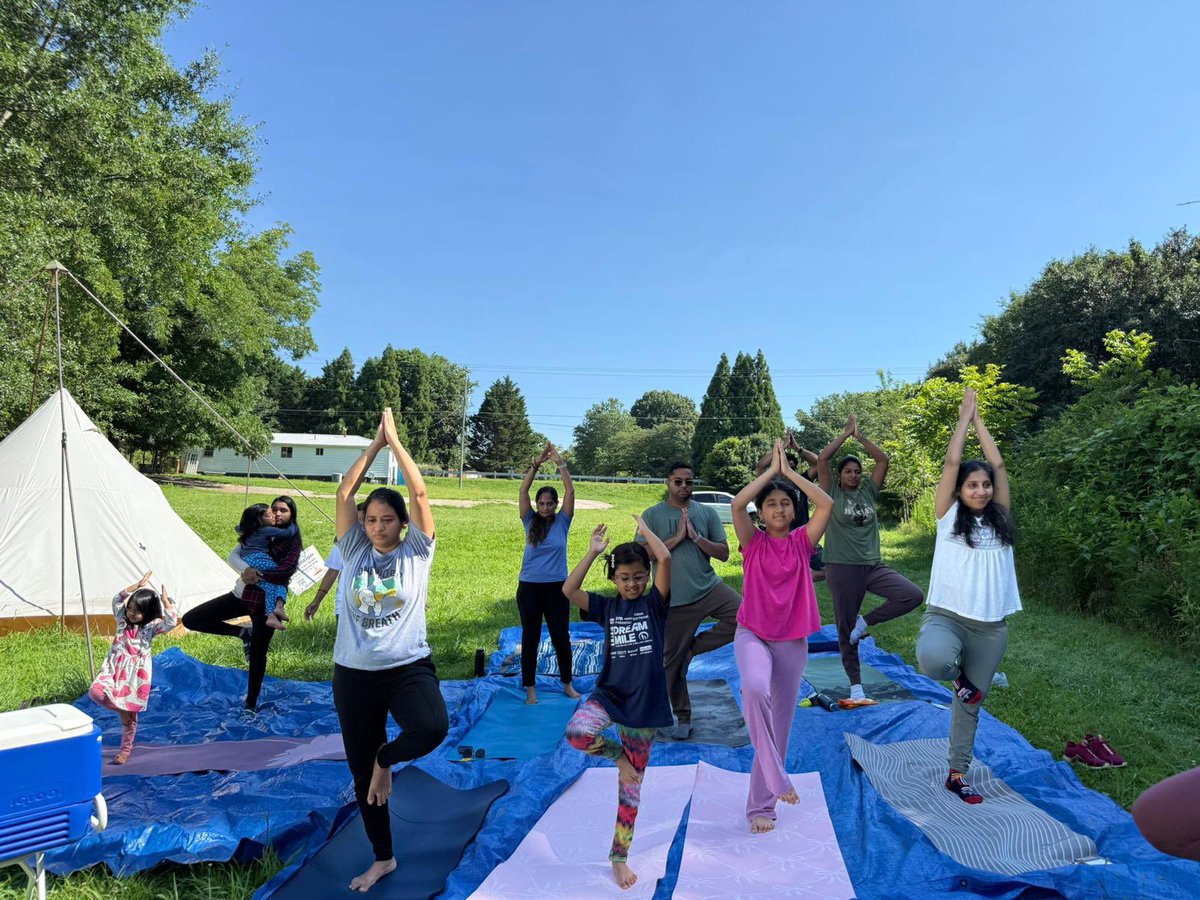 atlpma's tweet photo. 🧘‍♀️ Celebrating #InternationalYogaDay with a refreshing morning yoga session led by Usha Kandepu.

From kids to seniors, yoga is for everyone—no age limit, only energy, balance, and well-being.

✨ Yoga for the body. Meditation for the soul.
#YogaForAll #APMA #Wellness #Meditation https://t.co/Woud9ibH8o