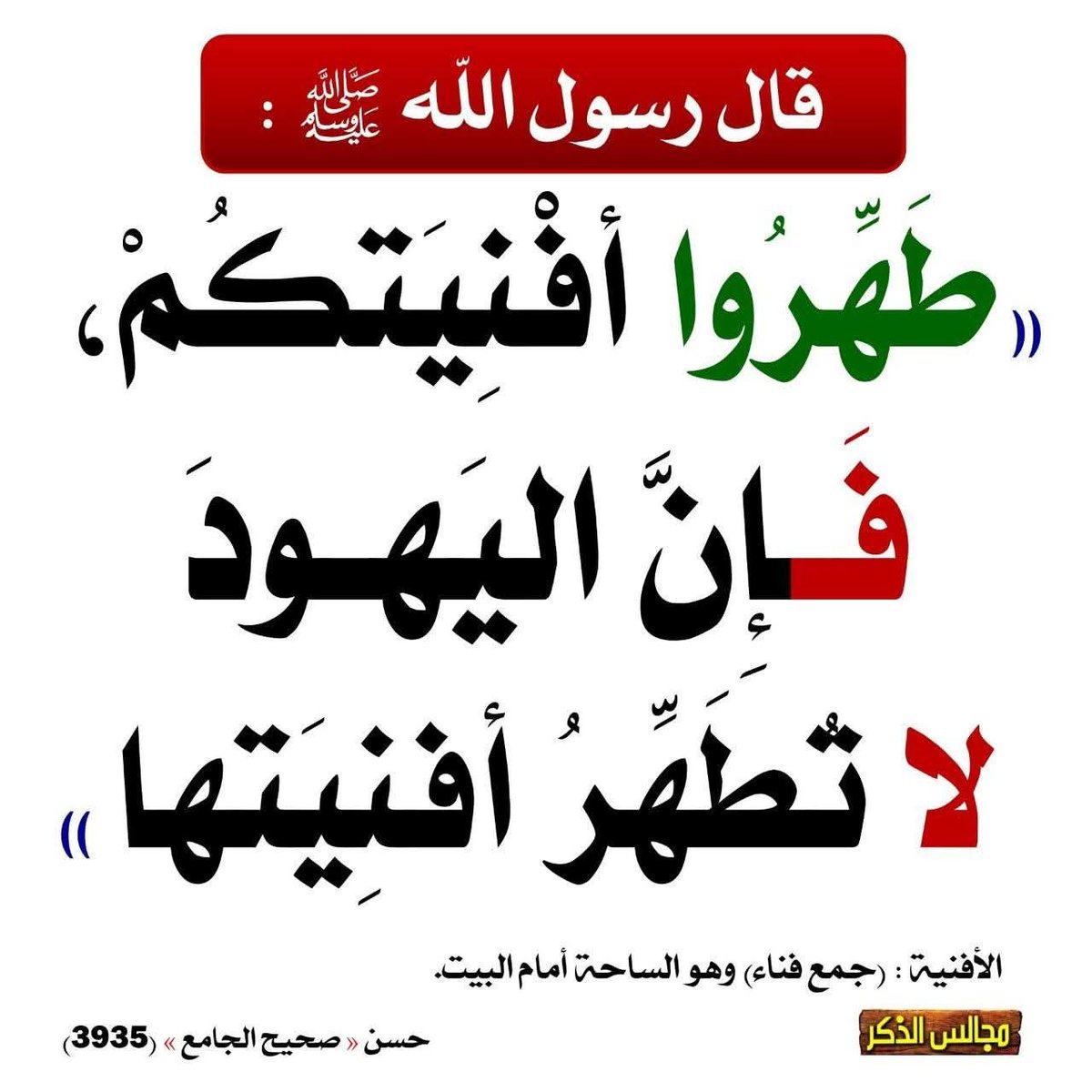 Abdelkrimraha16's tweet photo. 💢طهروا أفنيتكم فإن اليهود لا تطهر أفنيتها https://t.co/IPYxq0Pvqr