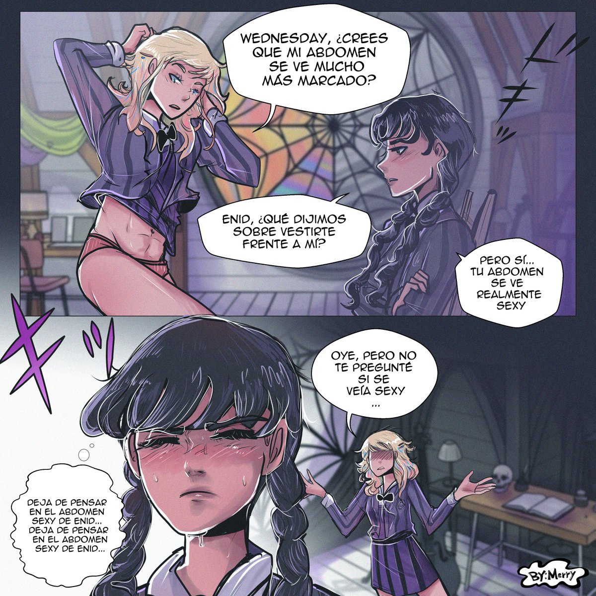 bymerryoficialx's tweet photo. 🧐 Wednesday: Llego la inspectora de chichis.. digo abdomen

#wenclair #wednesday #enid #wenclairfanart

no olviden seguirme
https://t.co/gHPfvLTaRf https://t.co/Yb04CqmAAf