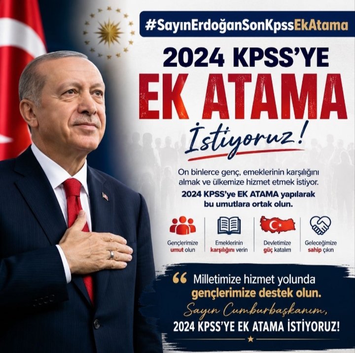 dmla48122942's tweet photo. Sayın Cumhurbaşkanım @RTErdogan ,Lütfen artık duyun bizleri.
Bir yanda öğretmen ihtiyacı,diğer yanda atanmayı bekleyen 2024KPSS öğretmenleri,
Bu iki yolu buluşturacak haber: 25BinEkAtama @Akparti @oktay_saral @ProfDrAGurcan @omerrcelik @hasandogan
#SayınErdoğanSonKpssEkAtama https://t.co/FLbq8i7RrG