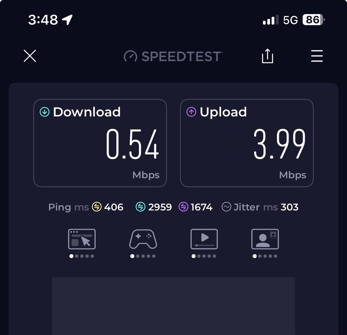 DjLarry876's tweet photo. @FLOWJamaica explain these "5G" speeds dwl https://t.co/QsCQoZLCba