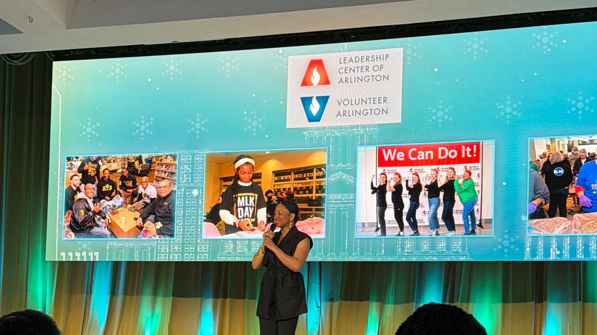 Leadercenterarl's tweet photo. Volunteering changes everything! Our team is at the @PointsofLight Conference this week in Washington, D.C. with purpose-driven companies, nonprofit leaders, &amp; civic innovators. It was an honor to be recognized this morning during the opening plenary. https://t.co/8ppAUSeRmW