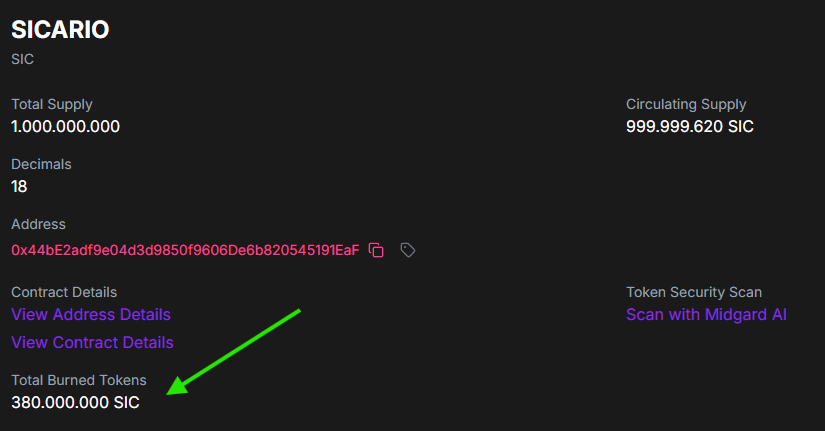 Sicario_Token's tweet photo. Weekly token burn sessions are now back on schedule https://t.co/799Tuxa1q5