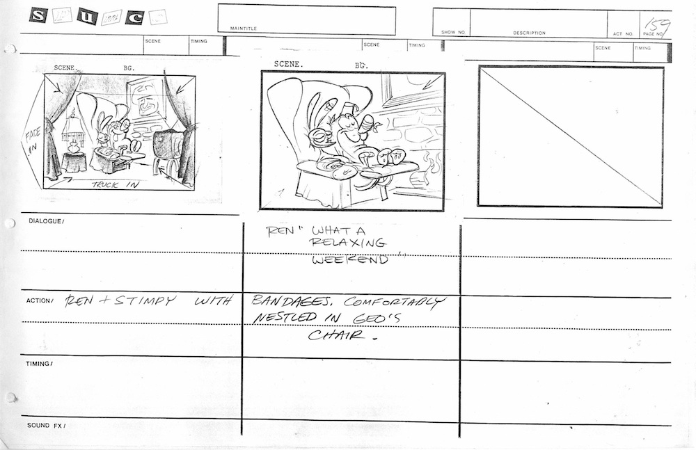 radiodormouse's tweet photo. The episode ends with an EC Comics–style twist. George doesn’t get his revenge, as would be expected in a horror story, nor does he reconcile with Ren &amp; Stimpy, as would be expected in a children’s cartoon. Instead… well, just look! #AnimationHistory #RenAndStimpy https://t.co/mq6FzeLvyl