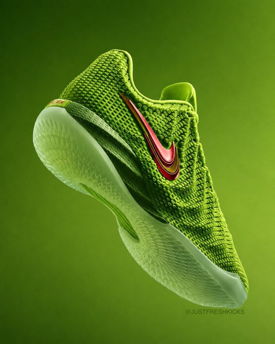 SneakerAlertHD's tweet photo. Nike Caitlin 1 "Grinch" Releases Holiday 2026 🎅🐍 https://t.co/BgHmtlaEzx