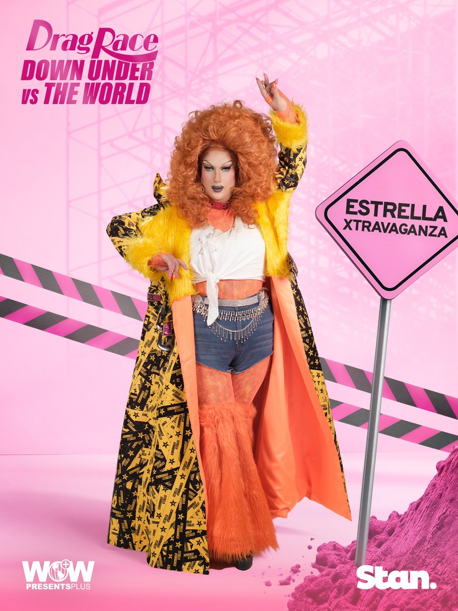 wowpresentsplus's tweet photo. ESTRELLA XTRAVAGANZA 🇪🇸 @estrellaxtra

Meet the Queens of Drag Race Down Under vs The World hosted by Michelle Visage: https://t.co/uAq2tE5r76

⬇️ WHERE TO WATCH #DragRaceDownUnder
🌏 @wowpresentsplus worldwide ex. Australia
🇦🇺 @stanaustralia https://t.co/laV8qAMPtu