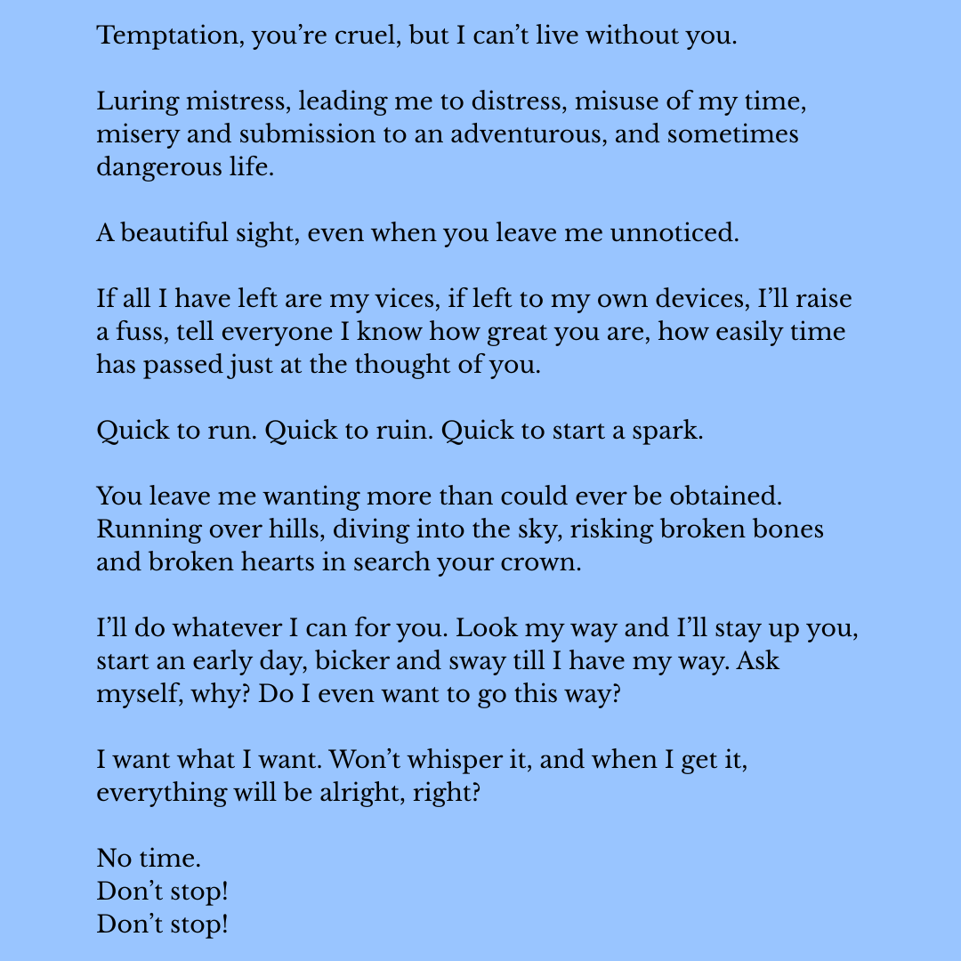 thisguypax's tweet photo. Temptation - https://t.co/dyfFjWDq5p
#poetrycommunity #writtingcommunity https://t.co/ljDHal5DGM