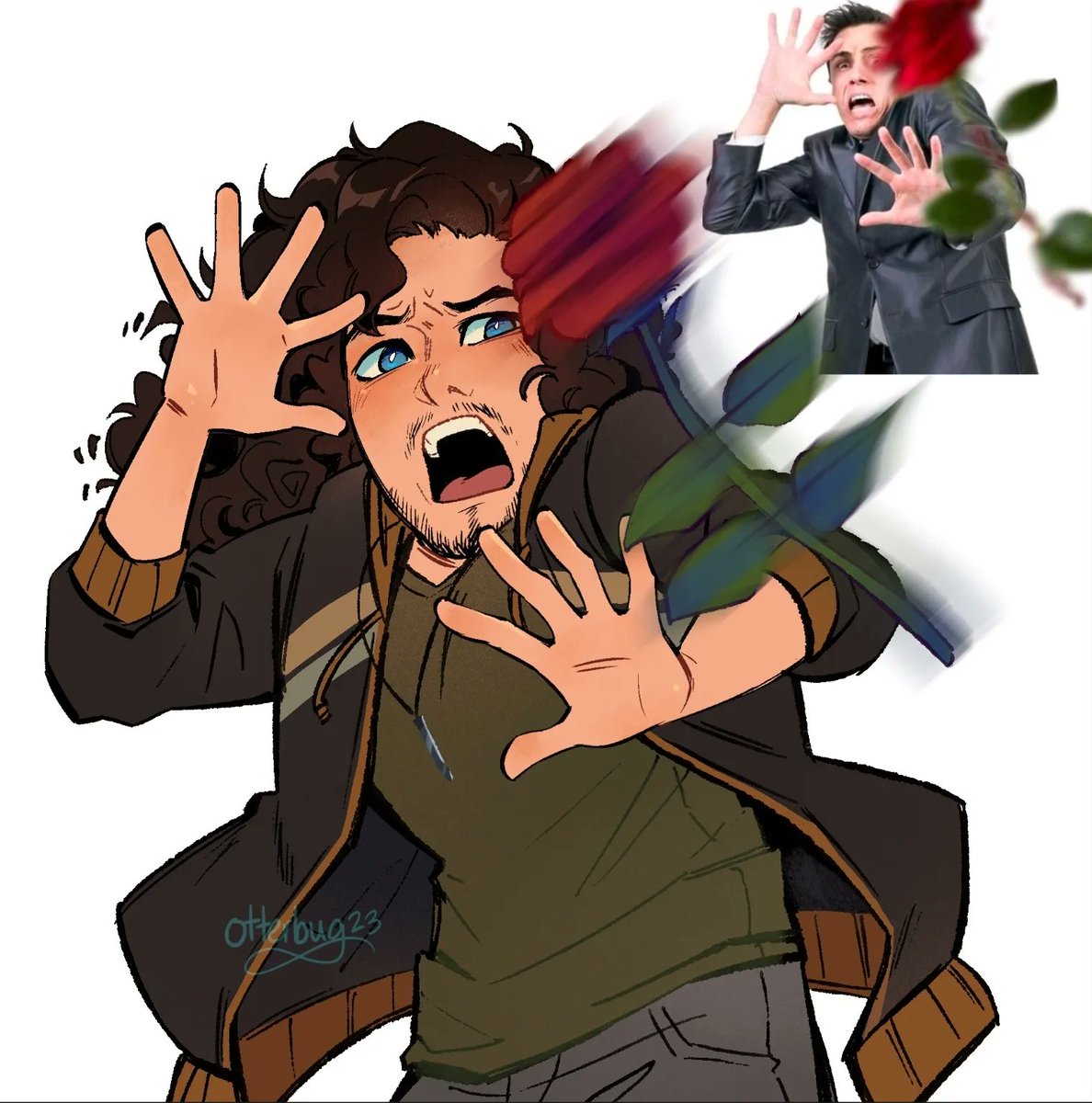 otterbug23's tweet photo. started drawing reaction images of my characters recently https://t.co/I2ezVGhFOL