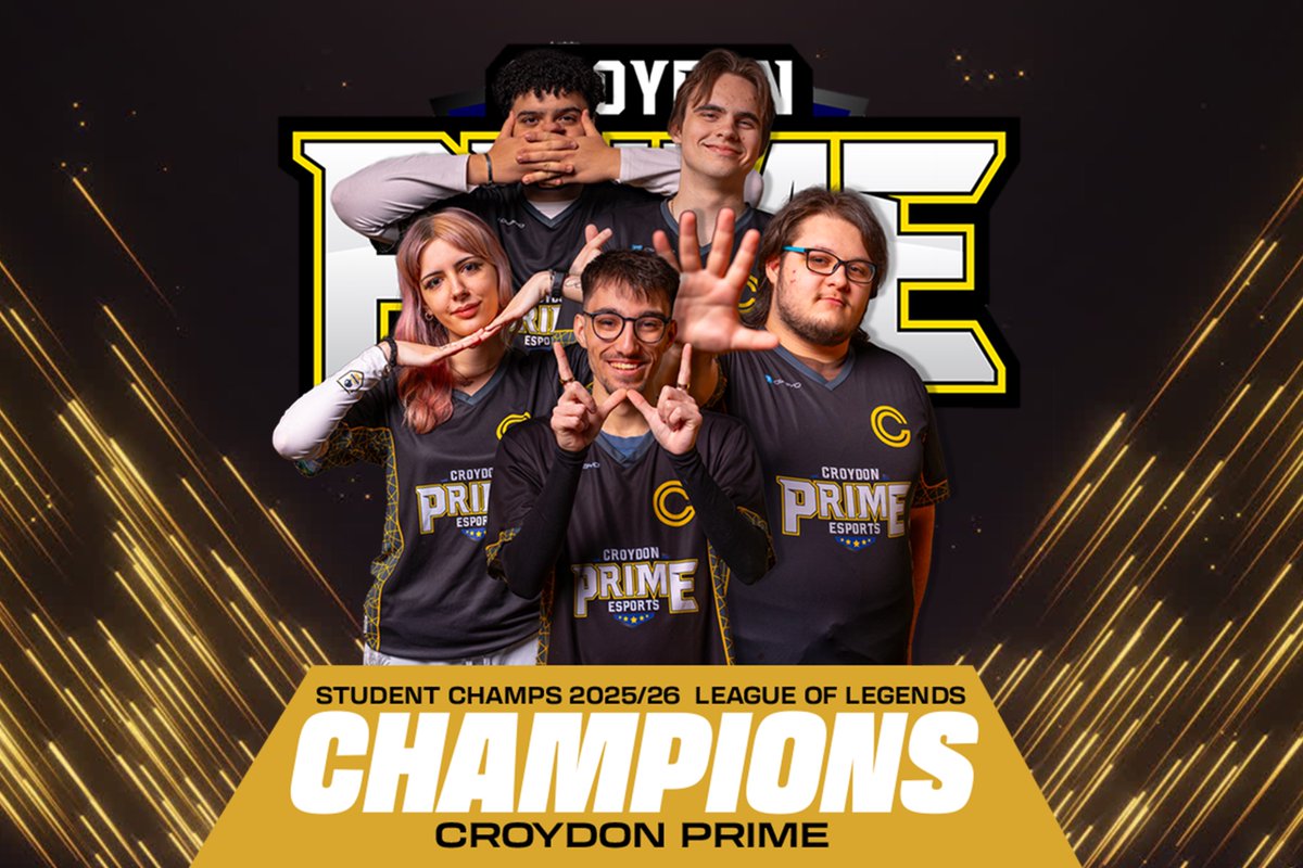 British_Esports's tweet photo. It's been a fantastic first day at the Student Champs Grand Finals and here's your winners!

League of Legends its Croydon Prime!

Valorant its CCP Lighthouse!

We've got plenty more action coming up tomorrow with Overwatch and Rocket League starting form 11 at https://t.co/7KA4mKWqmj 

📷@TPM_Photo 

#StudentChamps #EsportsFinals #LeagueOfLegends #Valorant