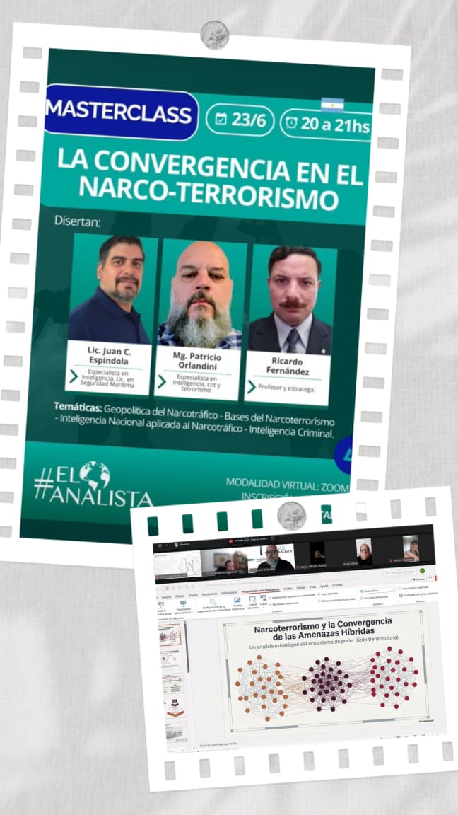 LRCUrielAngeles's tweet photo. Hoy participé en la masterclass de @AnalistaMedio sobre convergencia en el narco-terrorismo, con Juan C. Espíndola, Patricio Orlandini y Ricardo Fernández.

Fenómenos complejos requieren contexto, análisis y criterio.
https://t.co/4ic2DamX7w
#Inteligencia #Geopolitica #Compliance https://t.co/ifATQ1q4Nx