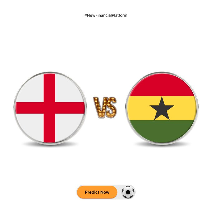 G_Crypto_News's tweet photo. Prediction time: 🏴󠁧󠁢󠁥󠁮󠁧󠁿 England or 🇬🇭 Ghana?

Will the Three Lions roar or will the Black Stars shine? Drop your score prediction below.👇

$1,000,000 in MNT rewards up for grabs. https://t.co/ACRnJmkwUy