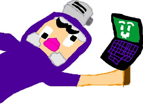 DeskyFanny's tweet photo. Some Purple Shep art drawn in Microsoft Paint (circa 2018 or 2019?) https://t.co/eLkMb9wKF4