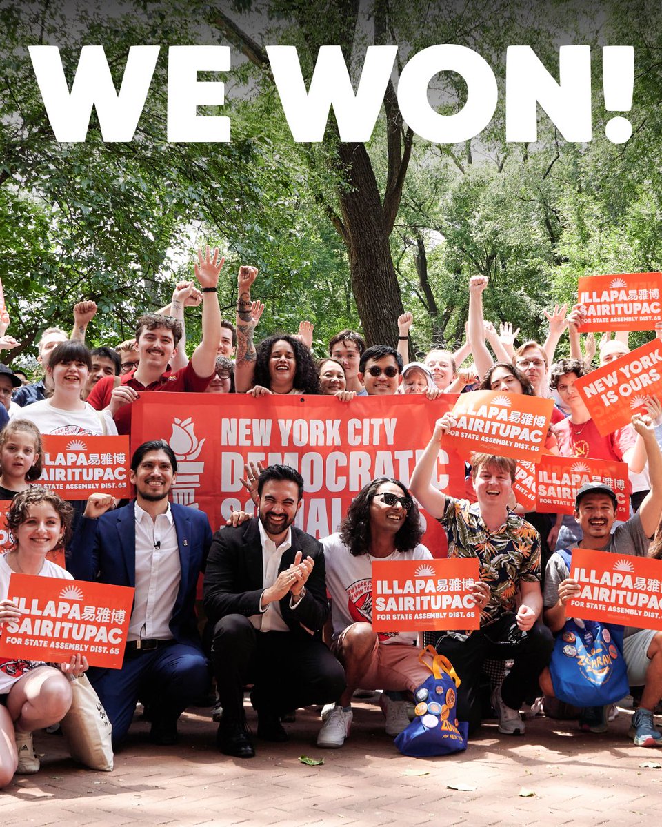 illapaNYC's tweet photo. For the first time in 100 years:

We’re officially bringing socialism back to the Lower East Side. https://t.co/73HqM4iG4k