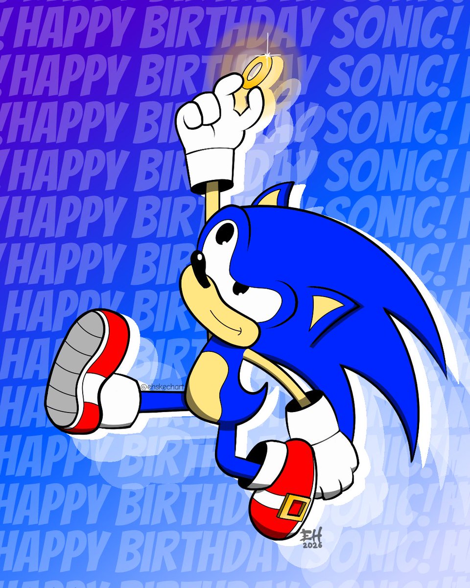 ehskechart's tweet photo. Happy Birthday Sonic the Hedgehog!
#sonic #sonicthehedgehog #35thanniversary https://t.co/LFuFrMV3BX