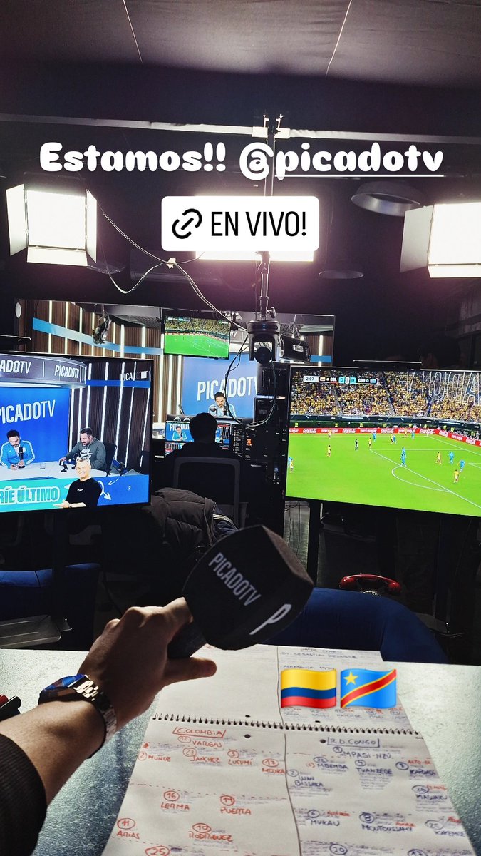 Gonsolaba's tweet photo. En vivo relatando tramos de #Colombia - #RDCongo en @picadotv_ 

https://t.co/fy25IiKd31 https://t.co/20ibKZmyMd