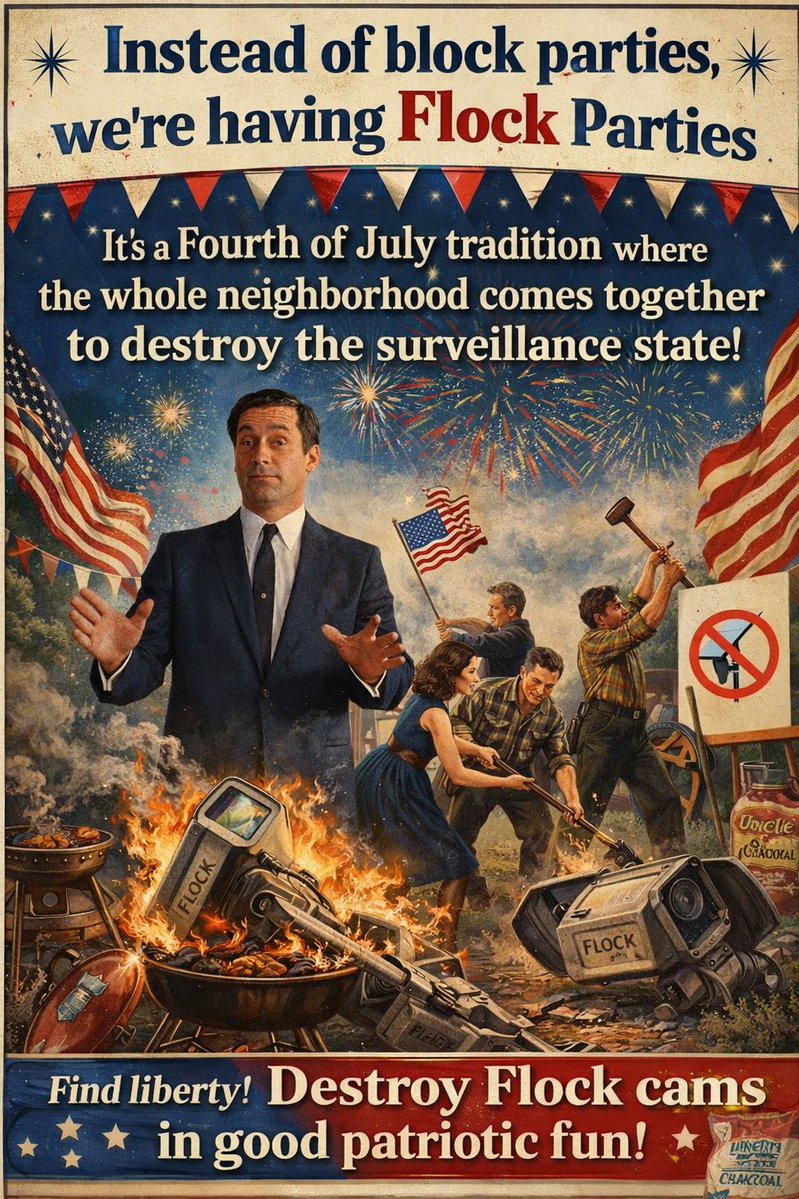 JasonBassler1's tweet photo. ⚒️🪚 Nothing says liberty like dismantling the neighborhood panopticon! https://t.co/gfNXzDkLWQ