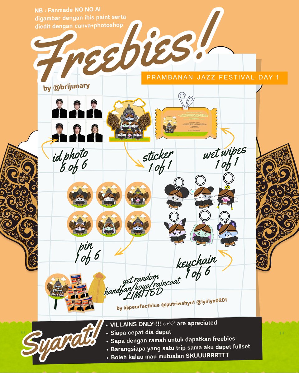 brijunary's tweet photo. [ ↻+♡ ARE APRECIATED ]

kakak kakak ini namanya freebies khusus villains pjf day1 besok. isinya yg aku qrt ini ya. semoga kita bertemu loflof🫶🫶🫶 https://t.co/bpbazrLhPL