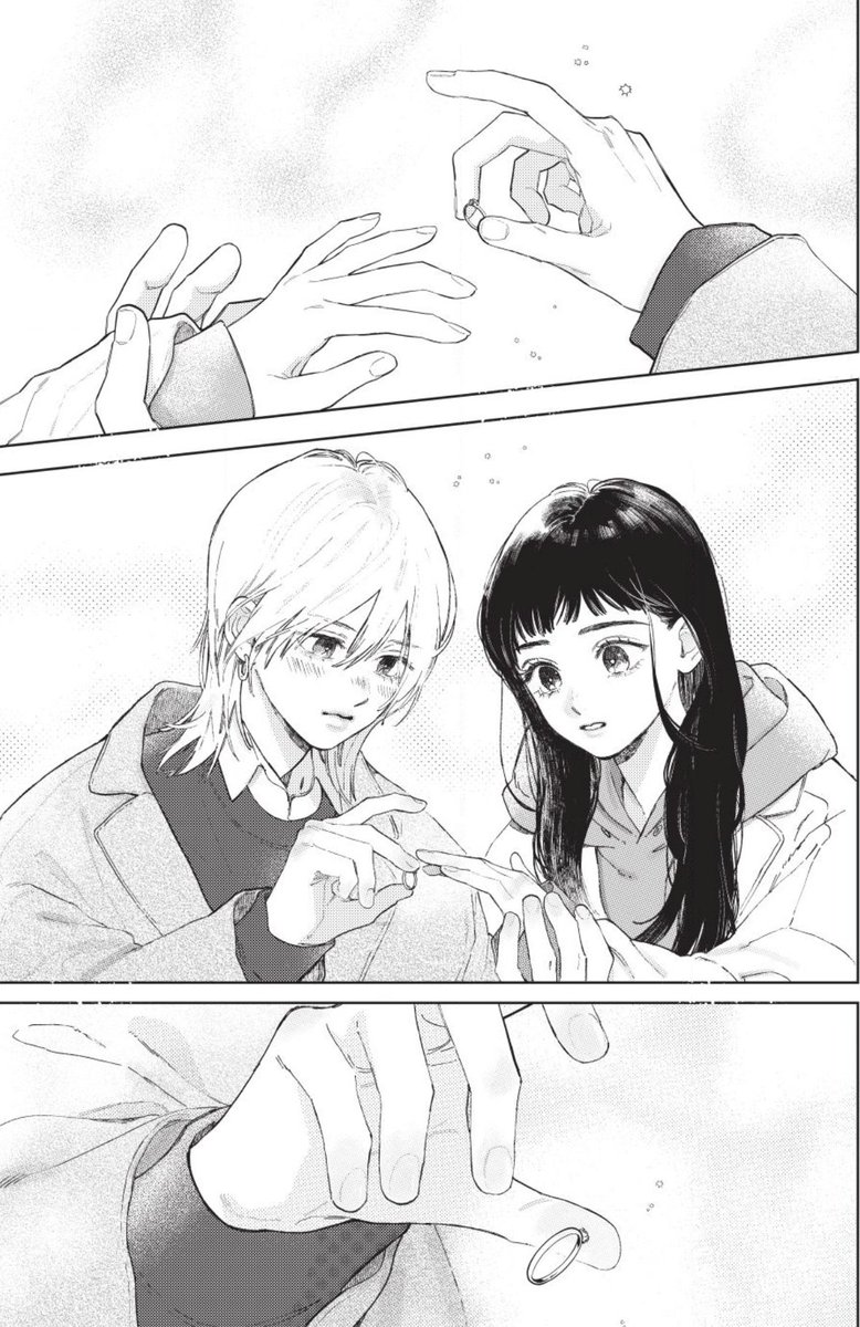 Shikebi's tweet photo. Finally catching up on the latest chapter of A Sign of Affection and OH MY GOD!!! SHIN!!! EMMA!!! THEY ARE ENGAGED!!! I'M SO HAPPY FOR THEM!!! 🥹❤️💍 https://t.co/Z21ON3CsY1