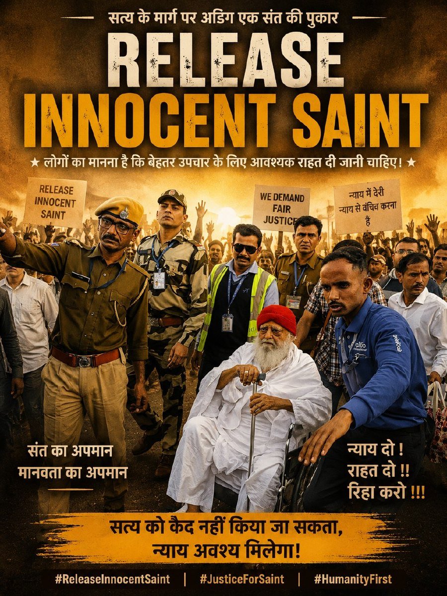 Rajesh_Madaan73's tweet photo. For over 12 years, this issue has remained a focal point of discussion among millions of people. The Sant Samaj urges that truth and justice be given the highest priority. #ReleaseInnocent
#ENGGHA
#PORUZB
#PANCRO
#ARGAUT
#argoos https://t.co/TrQPKtBZti