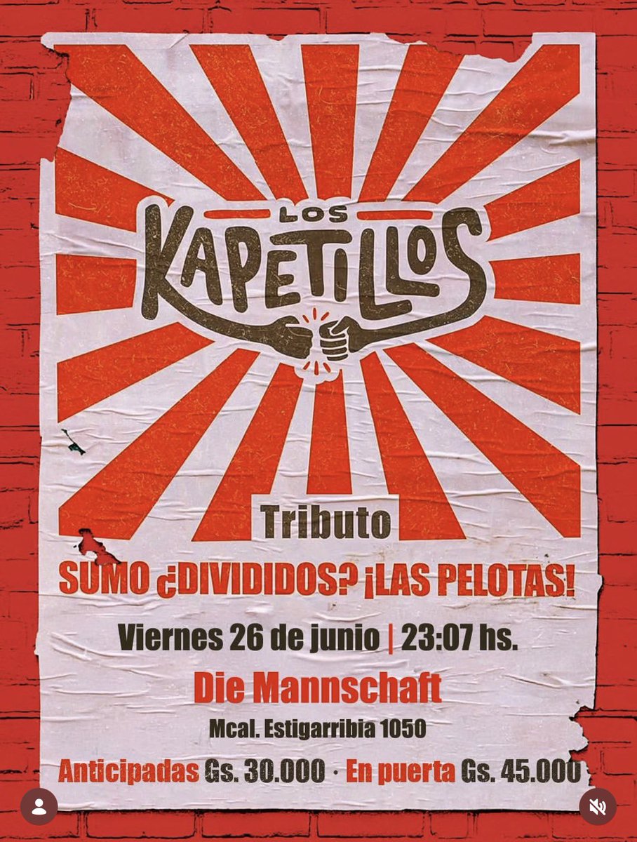 diemannschaftpy's tweet photo. ESTE VIERNES 26/06 Tributo a @bandasumo @divididosoficial &amp; @laspelotas por @kapetillos en vivo en el CENTRO ABRIMOS 16hs para el AFTER con
*3x2 en CHOPP @estrellagalicia_de 🇪🇸
*3x2 de CHOPP Heineken 
*3x2 de CHOPP Sajonia Naranjito
*Trae Tu vaso Térmico 🥤
PROST! 🍻🇵🇾🇩🇪 https://t.co/EmllEtov2A