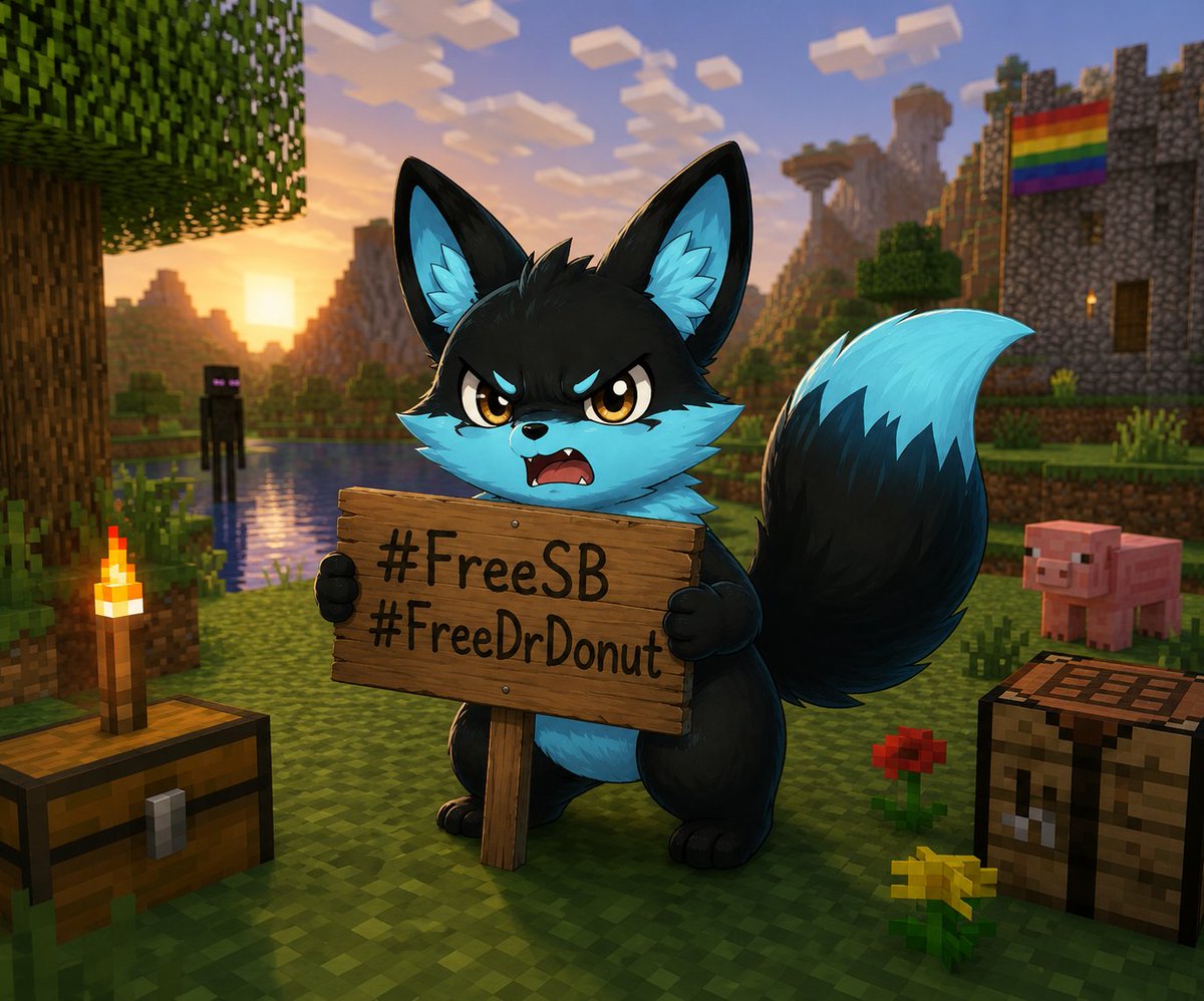 Soundwave4ever's tweet photo. I am soundwave, and I bring you this very important message @Minecraft @Mojang @MojangSupport 
#FreeSB #FreeDrDonut https://t.co/Wc6bE5N3g6