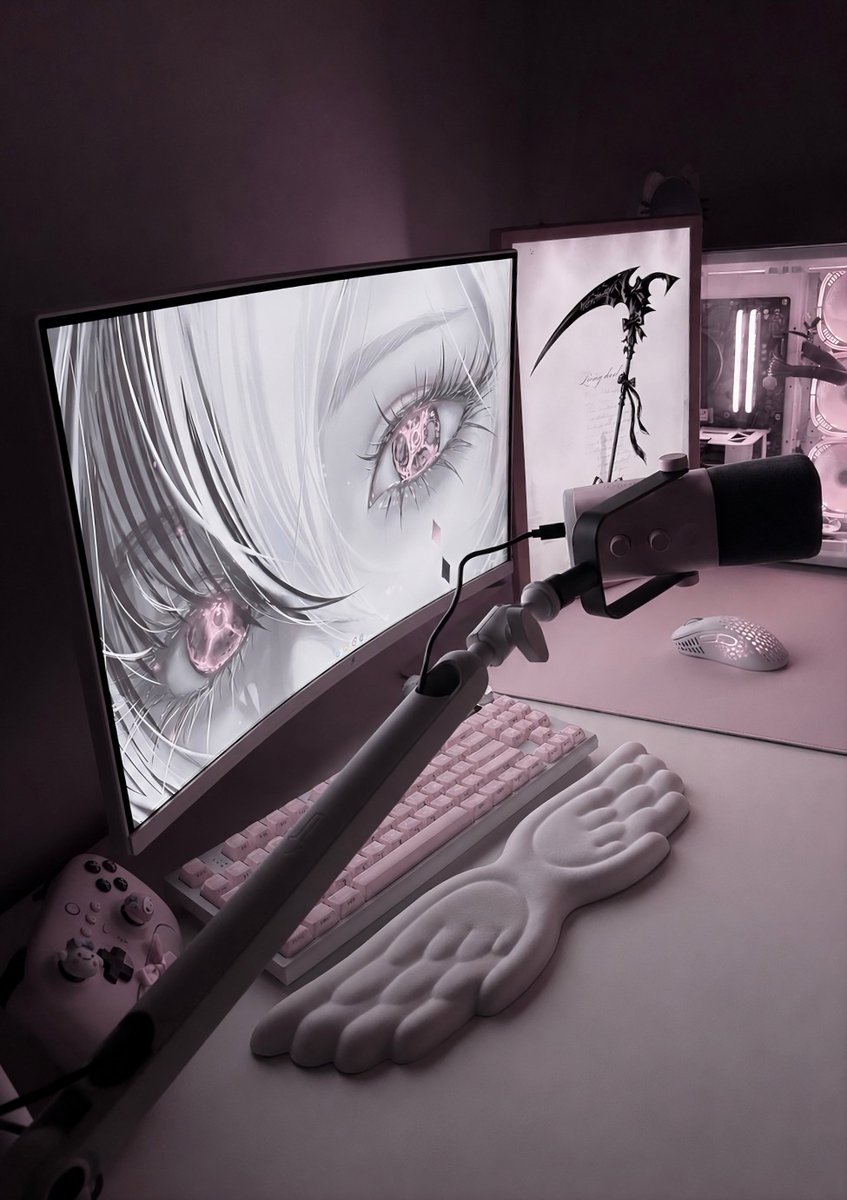 haeccetiy's tweet photo. 𓂃  ⟡ #desksetup https://t.co/oZefyAwte5