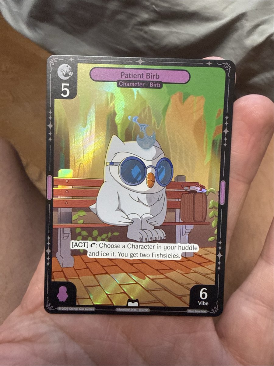 dchiapusio's tweet photo. @moonbirds @vibes_tcg Just a chill guy https://t.co/wIaAAzdqS7