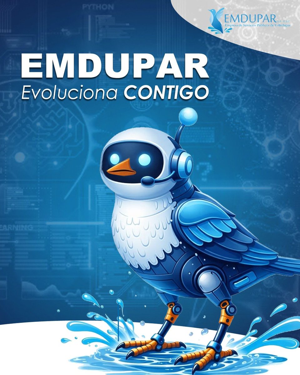 EmduparESP's tweet photo. Estamos evolucionando para ti. 💧
Una nueva experiencia de atención está en camino.
Prepárate para descubrir una forma más ágil de conectarte con nosotros. https://t.co/x1bGqyhRRK