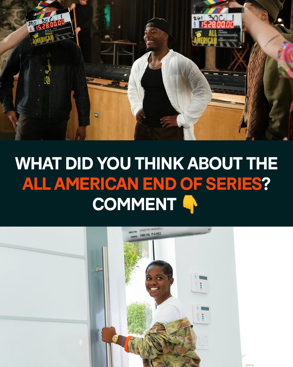 TheCW's tweet photo. What'd you think? Drop a comment 👇

Missed it? Stream #AllAmerican End of Series now on The CW App! https://t.co/191NnSdxte